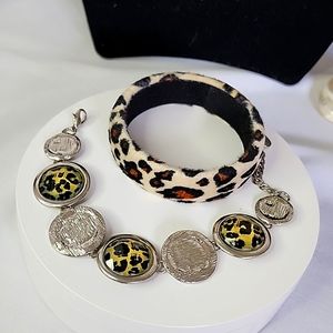 Animal Print Bracelet Set New